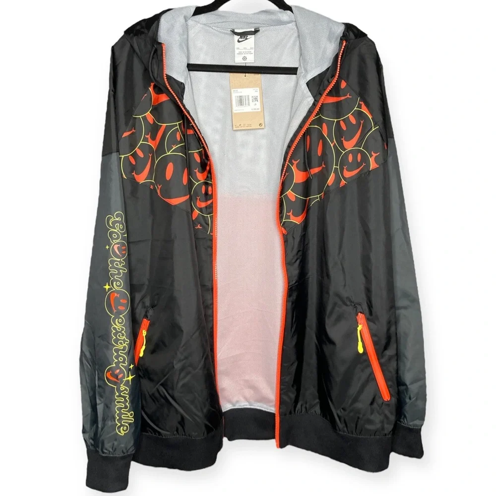 🌼SALE🌼 Nike 2XL XXL Go The Extra Smile Windbreaker Anorak Jacket DQ3526 010 - Picture 5 of 16